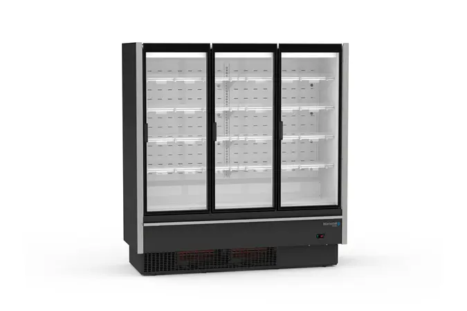 Expositor Vertical Vision Congelados Máquina Acoplada